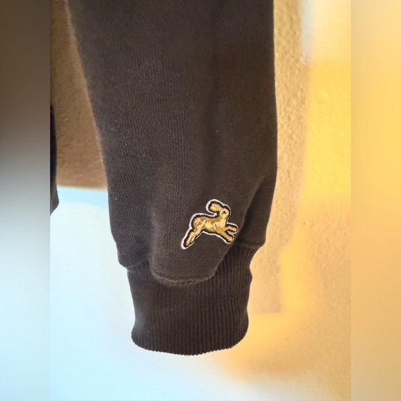 Tracksmith Trackhouse Crewneck Sweatshirt Black Gray Size Small EUC - Picture 10 of 10